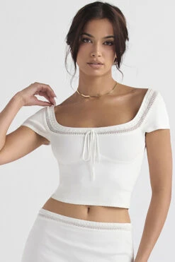 Ivory Dainty Knit Top -Pinkyy Kleider Geschaft nolasarelle 3kk
