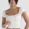 Ivory Dainty Knit Top