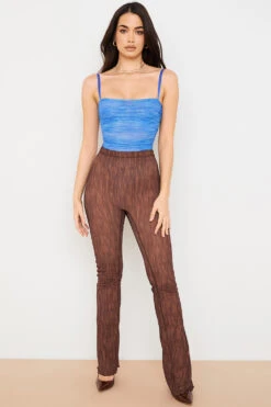 Sky Blue Print Ruched Mesh Bodysuit 18 Sky Blue Print Ruched Mesh Bodysuit -Pinkyy Kleider Geschaft pearl 1