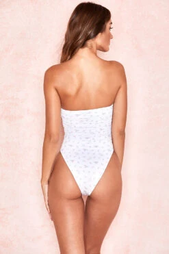White Floral One Piece Swimsuit -Pinkyy Kleider Geschaft phoebe 5