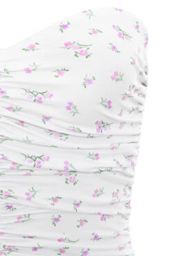 White Floral One Piece Swimsuit -Pinkyy Kleider Geschaft phoebe white print 04