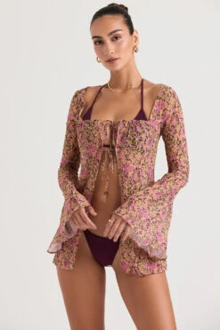 Olive Floral Cover Up 8 Olive Floral Cover Up -Pinkyy Kleider Geschaft provence bp 2