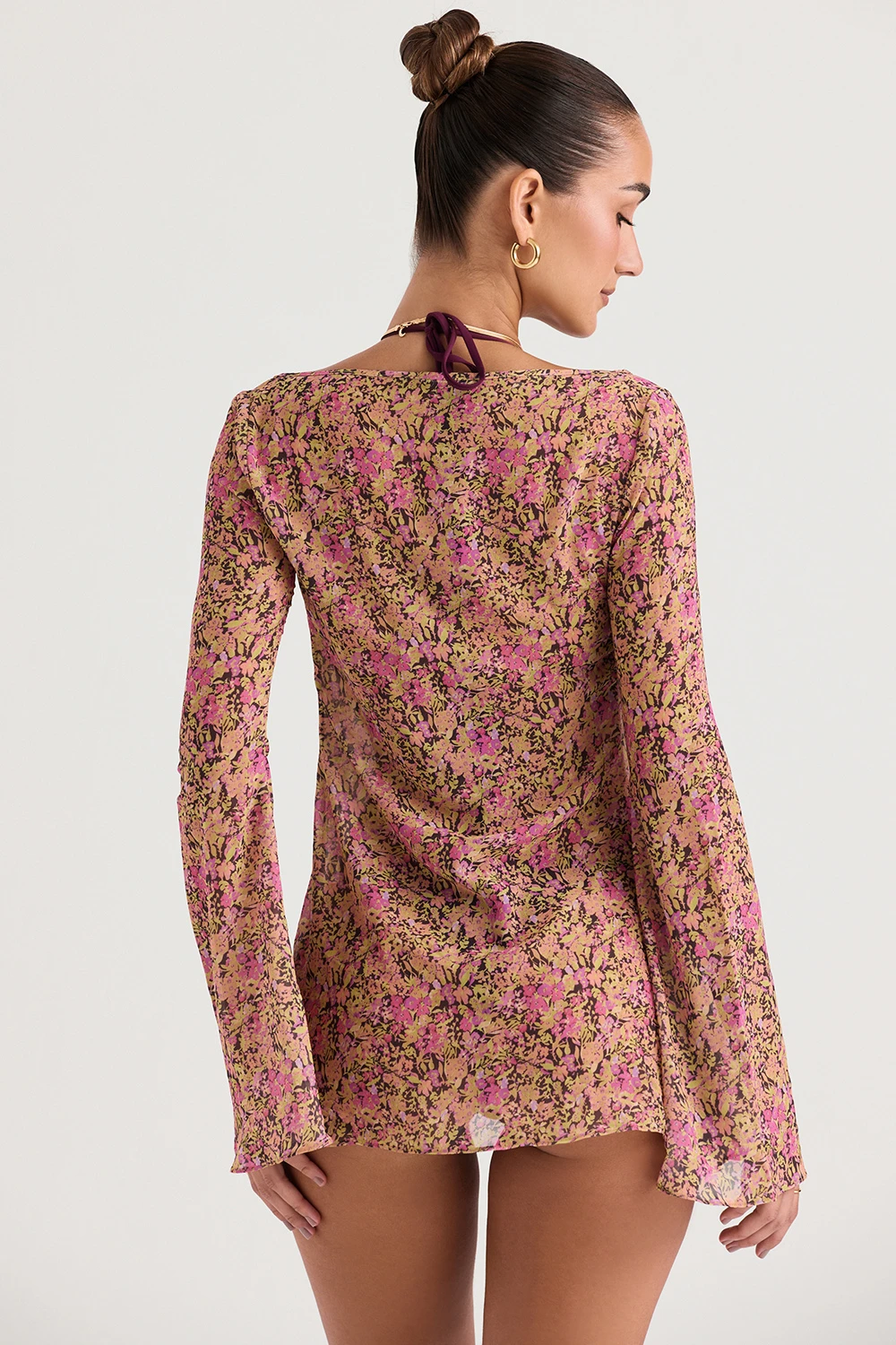 Olive Floral Cover Up 5 Olive Floral Cover Up – Bild 5
