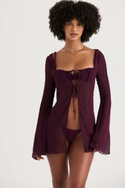 Prune Cover Up -Pinkyy Kleider Geschaft provence p 1