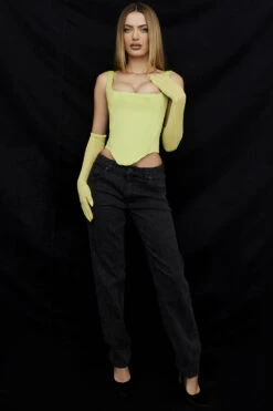 Lime Satin Longline Corset 18 Lime Satin Longline Corset -Pinkyy Kleider Geschaft rafa g 6n