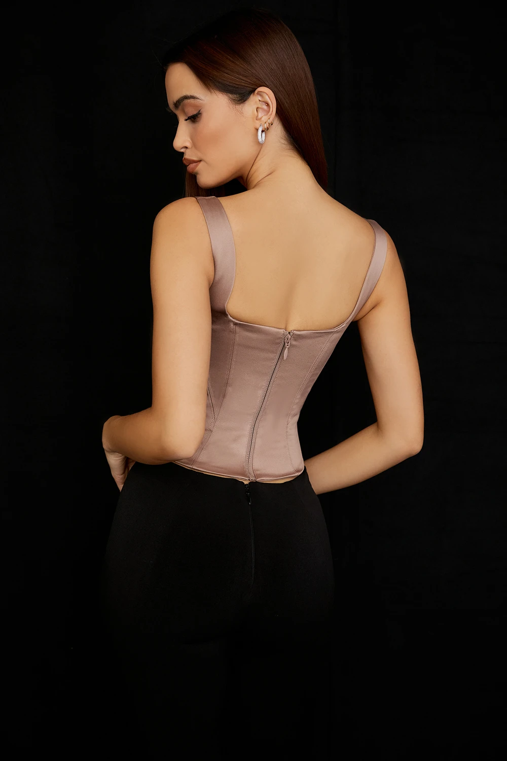 Stone Satin Longline Corset 5 Stone Satin Longline Corset – Bild 5