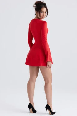 Red Satin Mini Dress 18 Red Satin Mini Dress -Pinkyy Kleider Geschaft sacha 5p