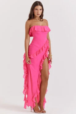 Fuchsia Ruffle Maxi Dress 23 Fuchsia Ruffle Maxi Dress -Pinkyy Kleider Geschaft sarina 6p