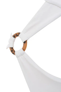 White Crossover Halter One Piece Swimsuit 31 White Crossover Halter One Piece Swimsuit -Pinkyy Kleider Geschaft savannah white 05