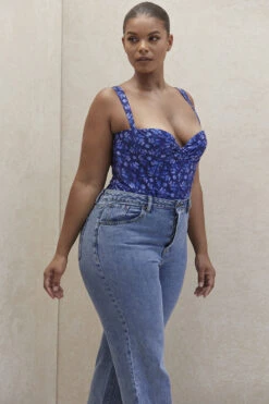 Sapphire Floral Print Bodysuit -Pinkyy Kleider Geschaft savia 13