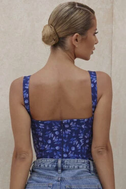 Sapphire Floral Print Bodysuit -Pinkyy Kleider Geschaft savia 7a