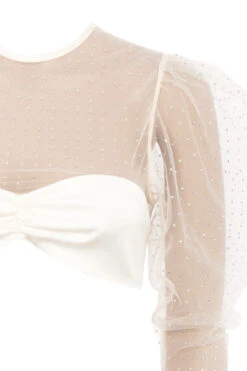 Ivory Crystal Cropped Top 27 Ivory Crystal Cropped Top -Pinkyy Kleider Geschaft sb4981 serena 04d