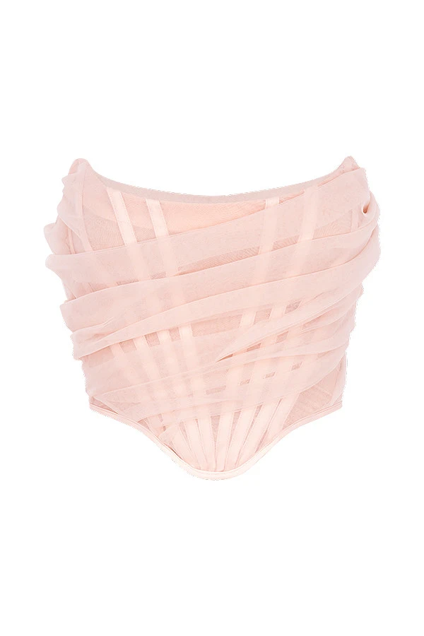 Pink Boned Corset 1 Pink Boned Corset