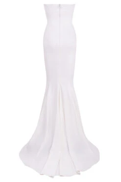 Ivory Draped Strapless Bridal Gown - Limited Edition -Pinkyy Kleider Geschaft sb5891 03