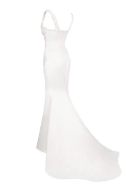 Ivory Draped Corset Bridal Gown - Limited Edition -Pinkyy Kleider Geschaft sb5897 02