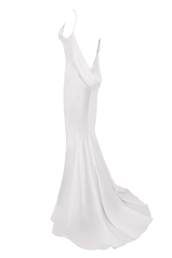 Ivory Draped Back Bridal Gown - Limited Edition 12 Ivory Draped Back Bridal Gown - Limited Edition – Bild 12