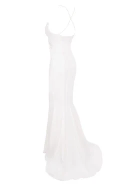 Ivory Strappy Bridal Gown - Limited Edition -Pinkyy Kleider Geschaft sb5901 02