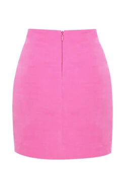 Pink Linen Mini Skirt 25 Pink Linen Mini Skirt -Pinkyy Kleider Geschaft sb5956 03g3