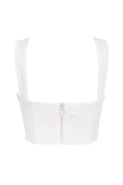 White Blouson Corset Top 29 White Blouson Corset Top -Pinkyy Kleider Geschaft sb6000 03