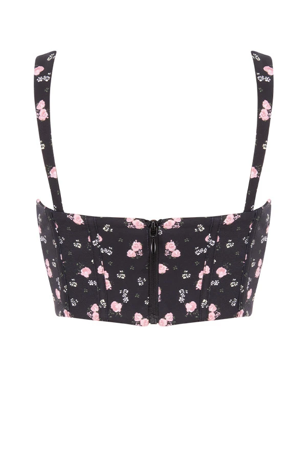 Black Floral Corset 16 Black Floral Corset – Bild 16