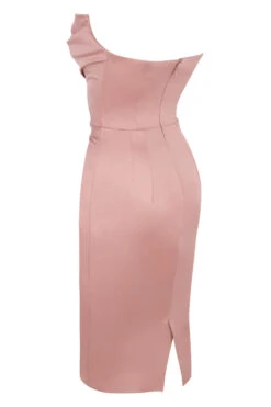 Blush Satin Strapless Corset Dress -Pinkyy Kleider Geschaft sb6076 02