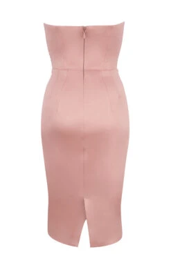 Blush Satin Strapless Corset Dress -Pinkyy Kleider Geschaft sb6076 03