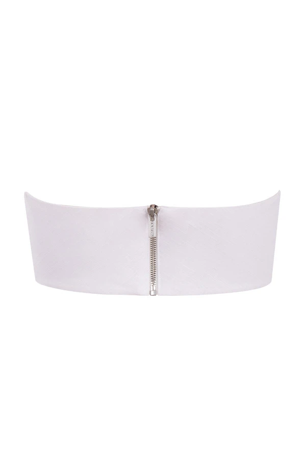 White Linen Mix Bandeau Top 18 White Linen Mix Bandeau Top – Bild 18