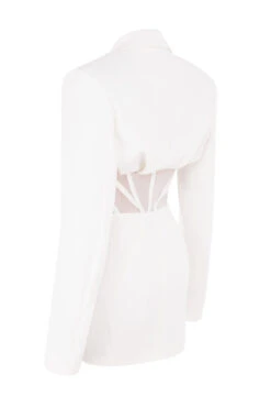White Blazer Corset Dress 34 White Blazer Corset Dress -Pinkyy Kleider Geschaft sb6303 02