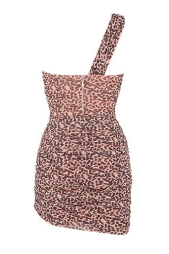 Animal Print Cut Out Mini Dress -Pinkyy Kleider Geschaft sb6583 03