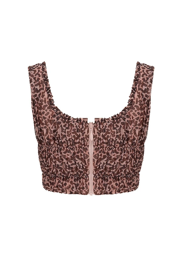 Animal Print Ruched Corset 18 Animal Print Ruched Corset – Bild 18