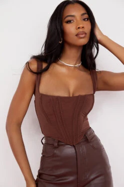 Chocolate Mesh Corset 14 Chocolate Mesh Corset -Pinkyy Kleider Geschaft sb6864b 10