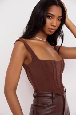 Chocolate Mesh Corset 17 Chocolate Mesh Corset -Pinkyy Kleider Geschaft sb6864b 12