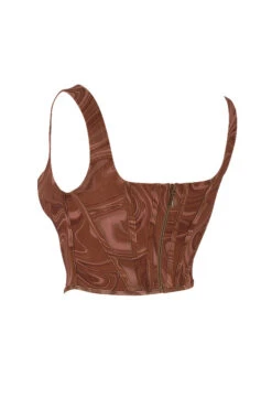 Swirl Print Mesh Corset -Pinkyy Kleider Geschaft sb6864e 02