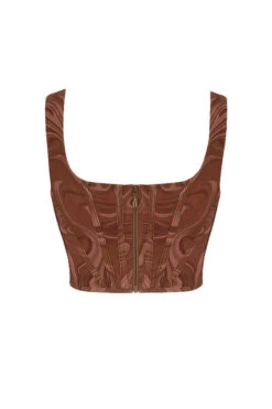 Swirl Print Mesh Corset -Pinkyy Kleider Geschaft sb6864e 03