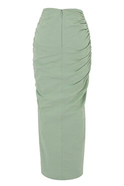 Sage Gathered Drawstring Maxi Skirt -Pinkyy Kleider Geschaft sb7116 03