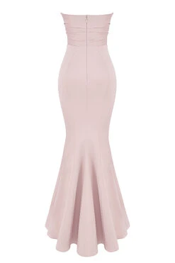 Blush Satin Strapless Gown -Pinkyy Kleider Geschaft sb7287a 03