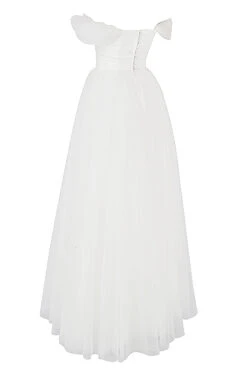 White Tulle Bridal Gown 36 White Tulle Bridal Gown -Pinkyy Kleider Geschaft sb7302 02