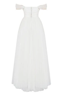 White Tulle Bridal Gown 37 White Tulle Bridal Gown -Pinkyy Kleider Geschaft sb7302 03