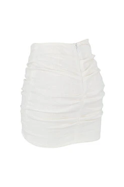 Off White Folded Waist Mini Skirt 24 Off White Folded Waist Mini Skirt -Pinkyy Kleider Geschaft sb7392 02