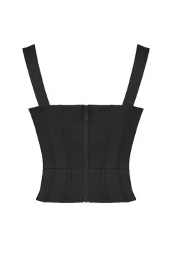 Black Satin Corset 23 Black Satin Corset -Pinkyy Kleider Geschaft sb7465a 03