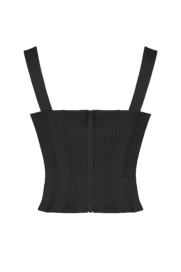 Black Satin Corset 12 Black Satin Corset – Bild 12