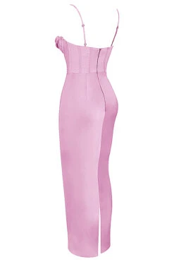 Pink Corset Maxi Dress -Pinkyy Kleider Geschaft sb7745h 02a