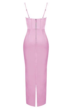 Pink Corset Maxi Dress -Pinkyy Kleider Geschaft sb7745h 03