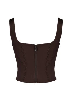 Chocolate Satin Longline Corset 25 Chocolate Satin Longline Corset -Pinkyy Kleider Geschaft sb7890e 03