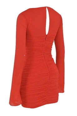 Scarlet Real Silk Cutout Mini Dress 26 Scarlet Real Silk Cutout Mini Dress -Pinkyy Kleider Geschaft sb8042 02