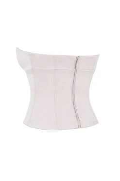 Crystal Satin Strapless Corset -Pinkyy Kleider Geschaft sb8048a 02