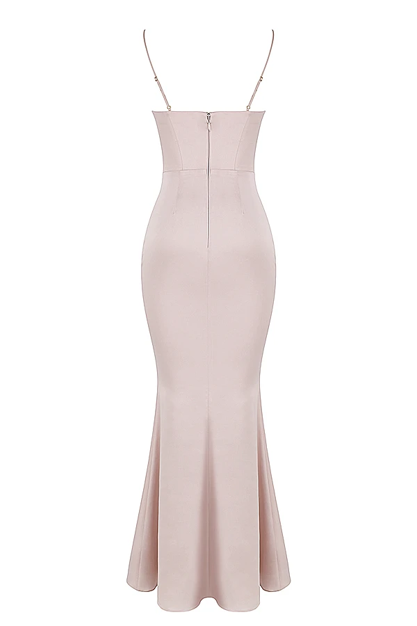 Crystal Satin Corset Maxi Dress 13 Crystal Satin Corset Maxi Dress – Bild 13