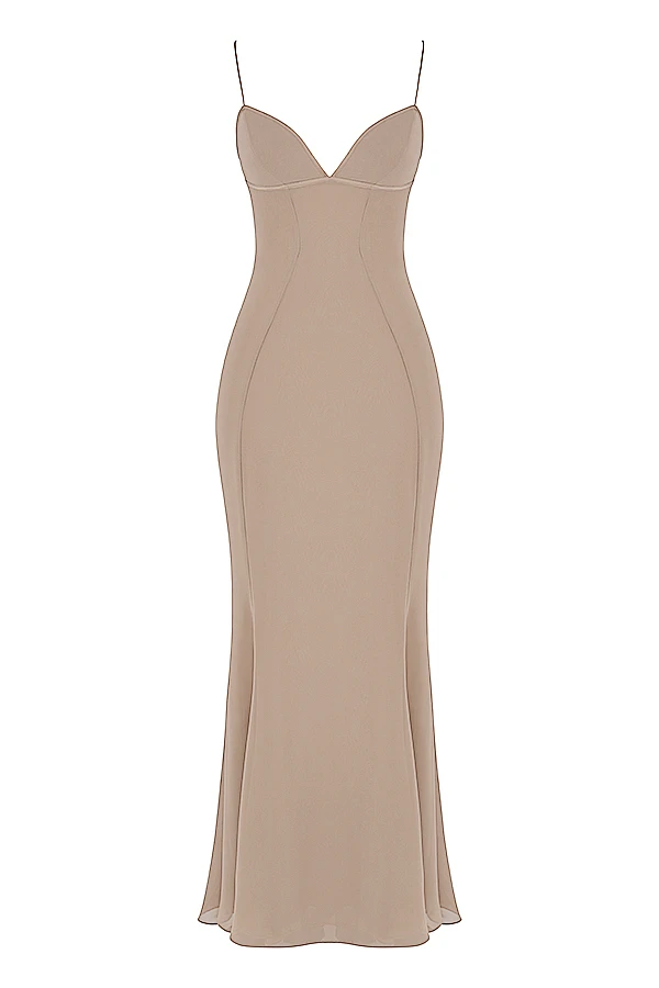 Latte Corset Maxi Dress 13 Latte Corset Maxi Dress – Bild 13