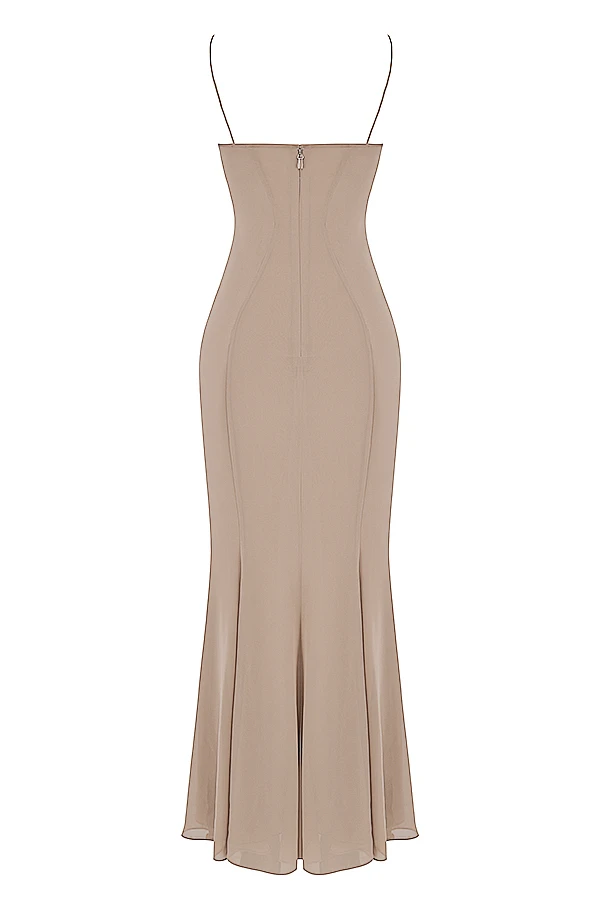 Latte Corset Maxi Dress 15 Latte Corset Maxi Dress – Bild 15