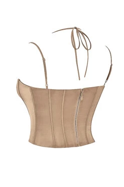 Latte Satin Corset 32 Latte Satin Corset -Pinkyy Kleider Geschaft sb8264 02rr